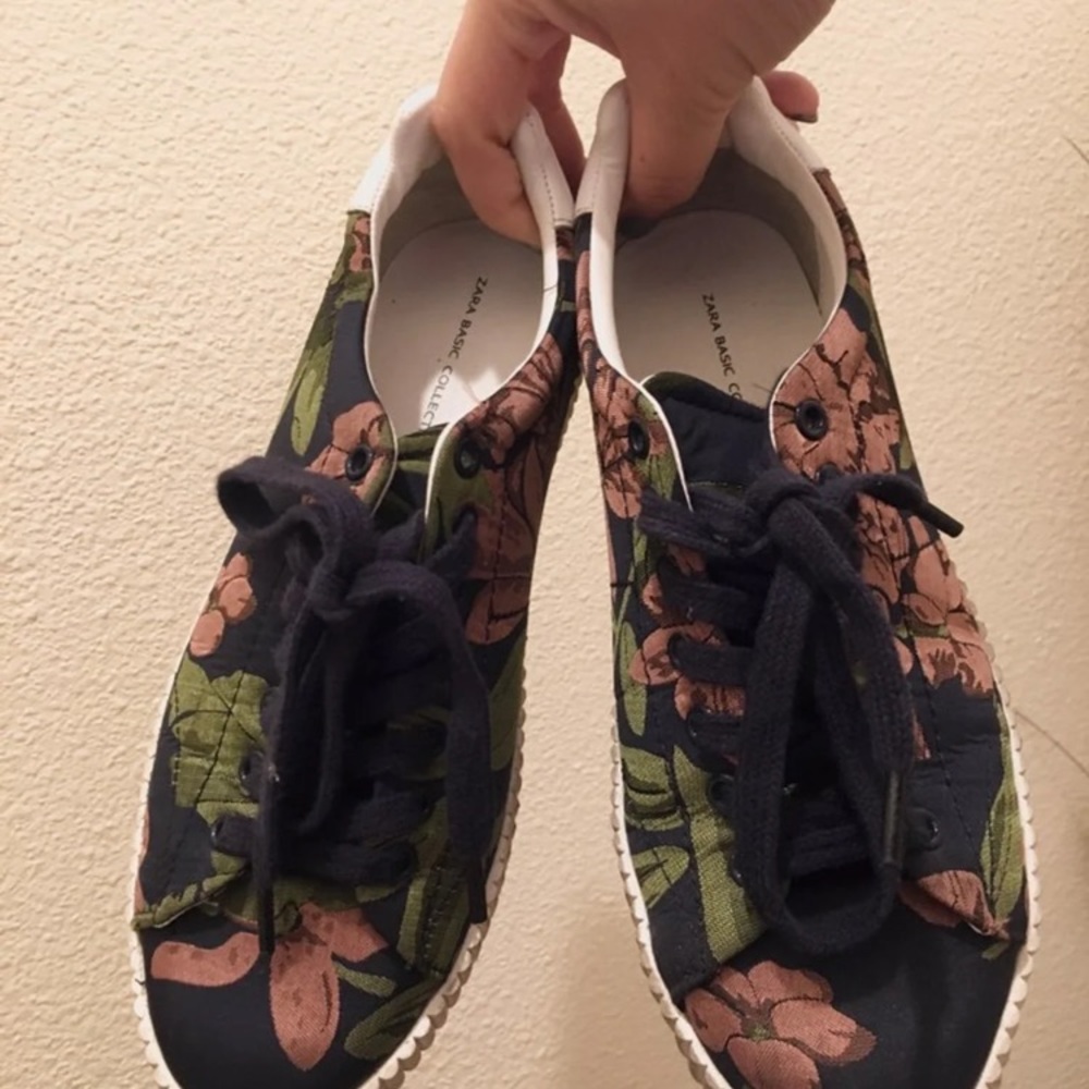 Floral sneakers